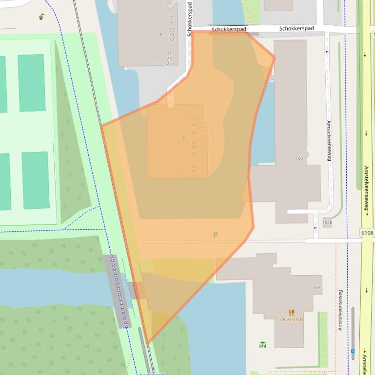 Kaart van postcodegebied 1081KS.