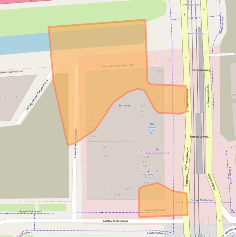Kaart van postcodegebied 1081LD.