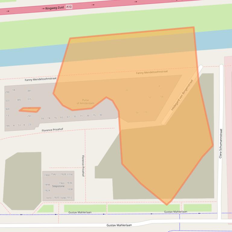 Kaart van postcodegebied 1081LH.