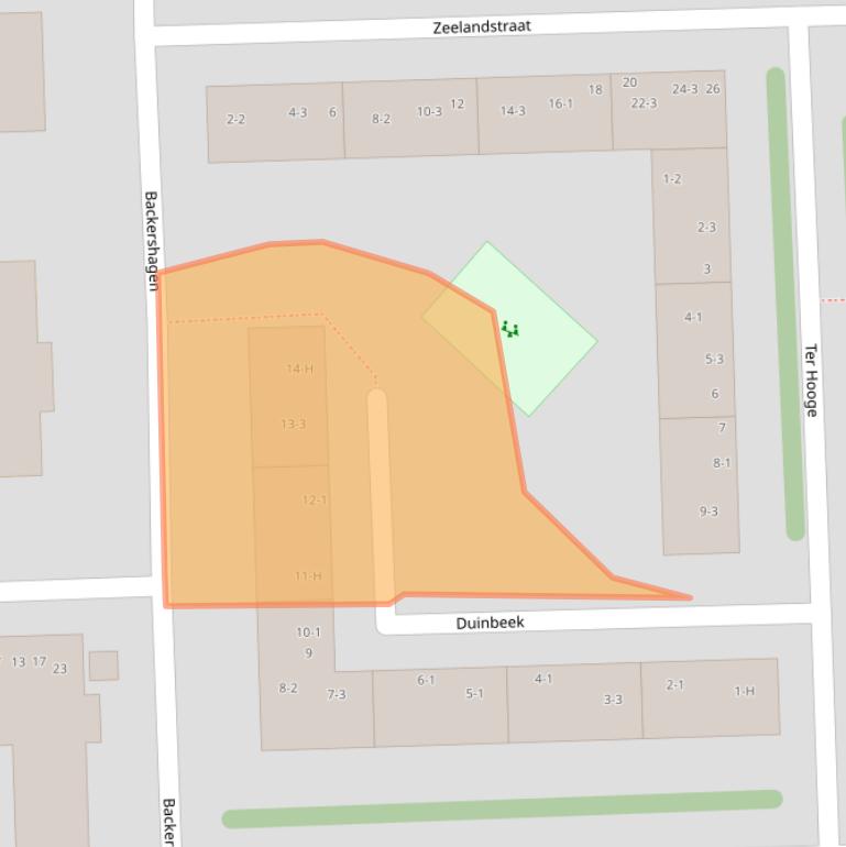 Kaart van postcodegebied 1082CS.