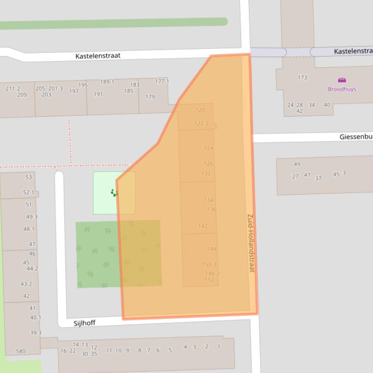 Kaart van postcodegebied 1082EN.