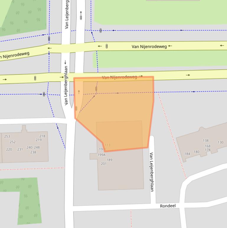 Kaart van postcodegebied 1082GD.