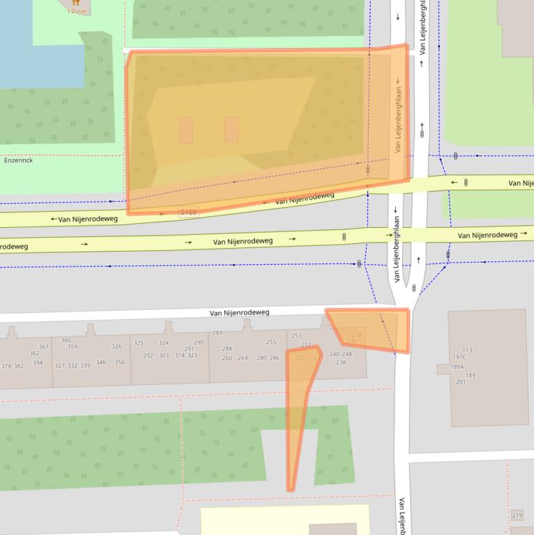 Kaart van postcodegebied 1082GV.