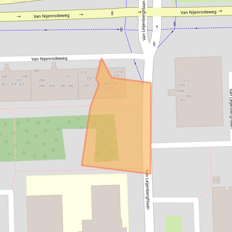 Kaart van postcodegebied 1082GW.