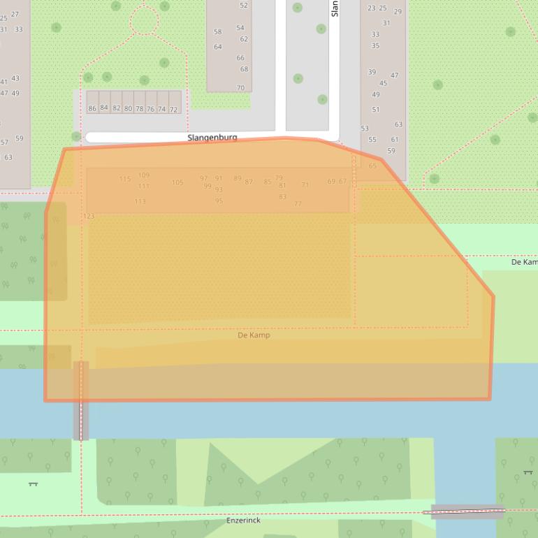 Kaart van postcodegebied 1082JV.