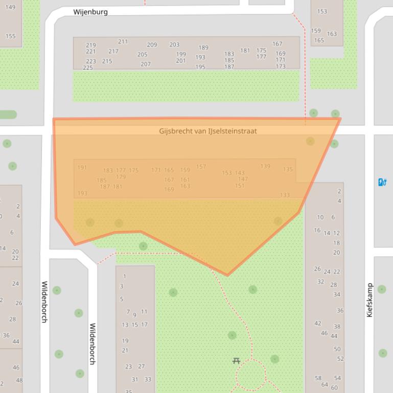 Kaart van postcodegebied 1082KH.