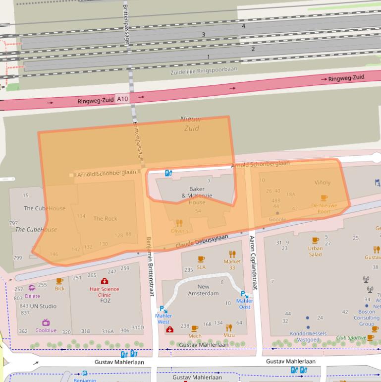 Kaart van postcodegebied 1082MD.