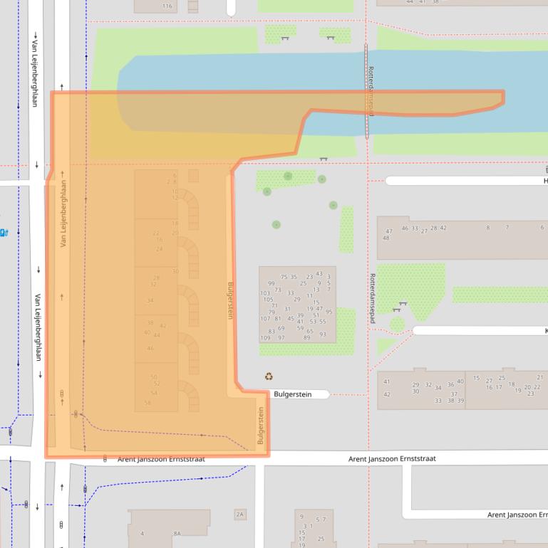 Kaart van postcodegebied 1082NK.