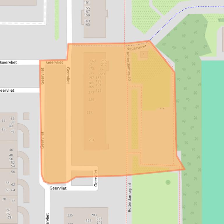 Kaart van postcodegebied 1082NP.