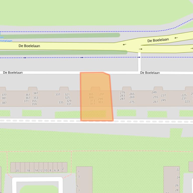 Kaart van postcodegebied 1082RD.