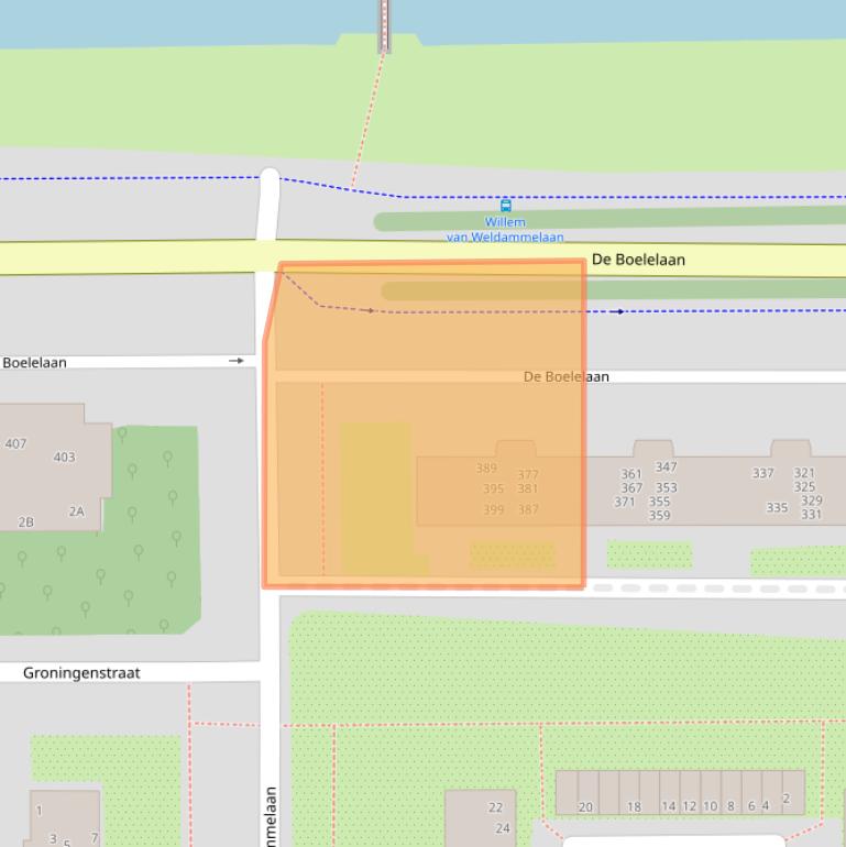 Kaart van postcodegebied 1082RH.