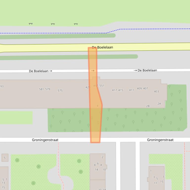 Kaart van postcodegebied 1082RK.