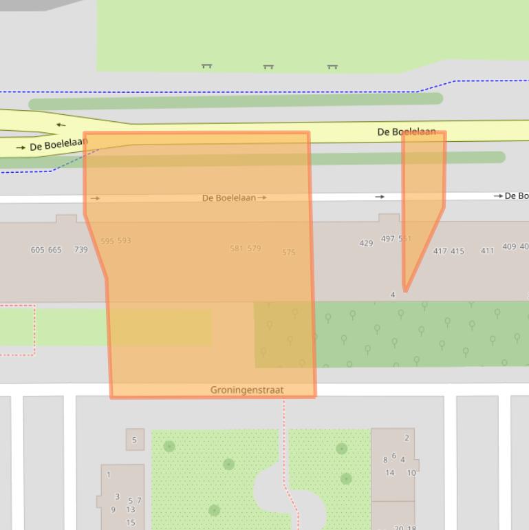 Kaart van postcodegebied 1082RM.