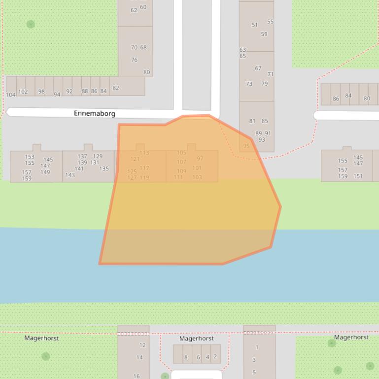 Kaart van postcodegebied 1082SN.