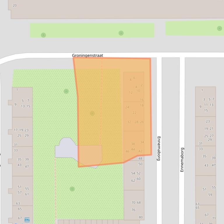 Kaart van postcodegebied 1082SR.