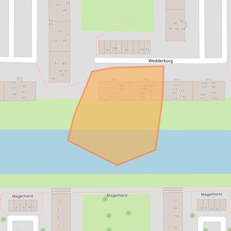 Kaart van postcodegebied 1082SZ.