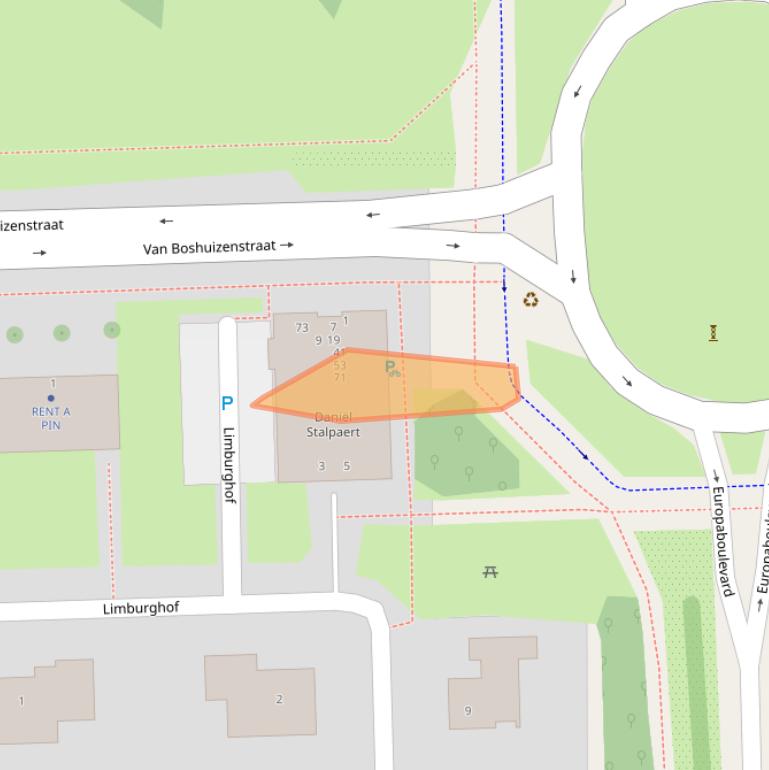 Kaart van postcodegebied 1083AR.
