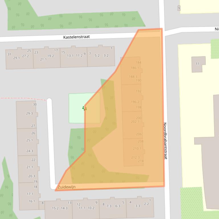 Kaart van postcodegebied 1083BH.