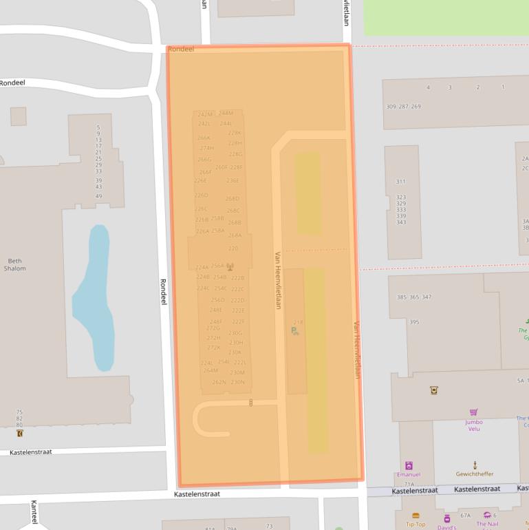 Kaart van postcodegebied 1083CN.