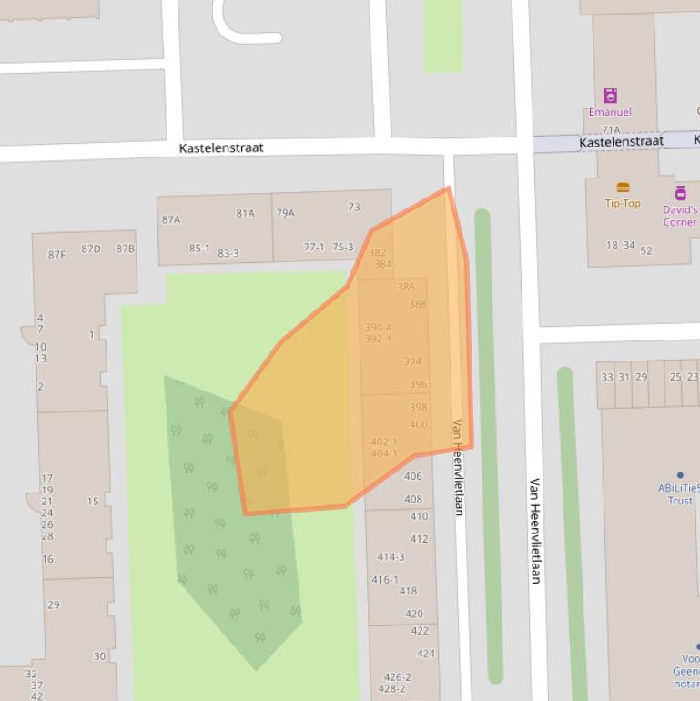 Kaart van postcodegebied 1083CR.