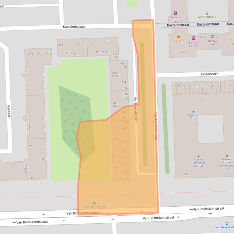 Kaart van postcodegebied 1083CS.