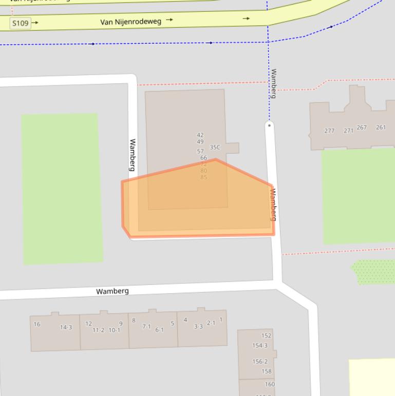 Kaart van postcodegebied 1083CZ.