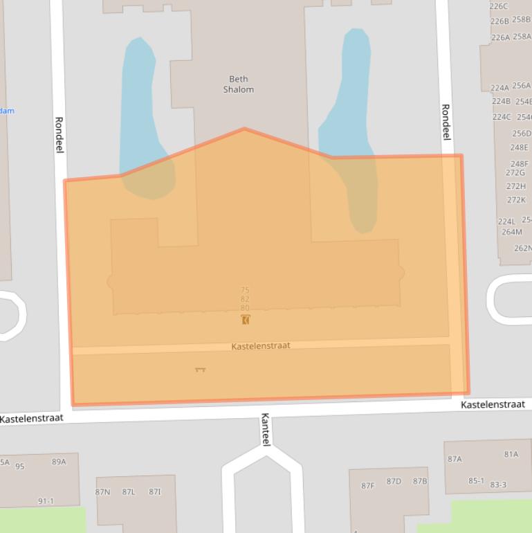 Kaart van postcodegebied 1083DE.