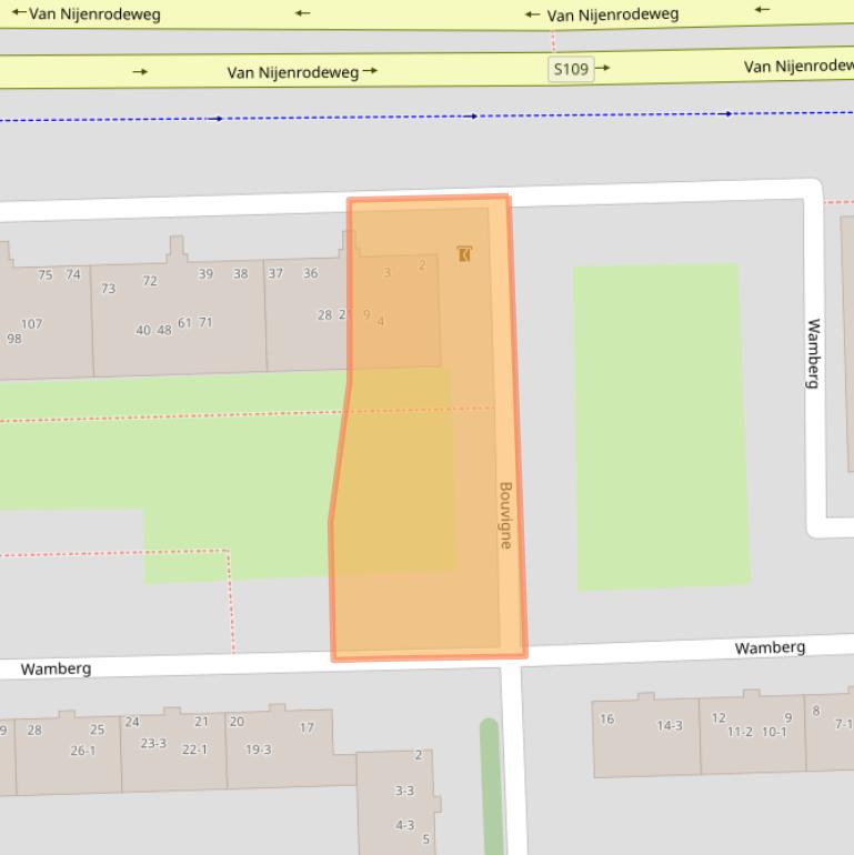 Kaart van postcodegebied 1083EA.