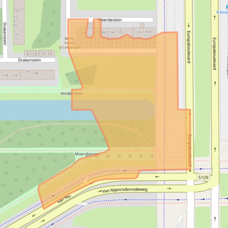 Kaart van postcodegebied 1083GN.
