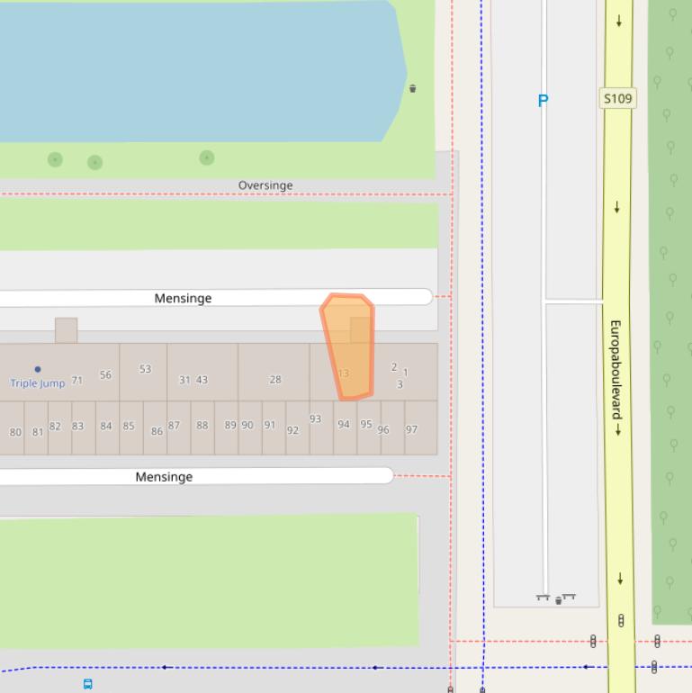 Kaart van postcodegebied 1083HB.