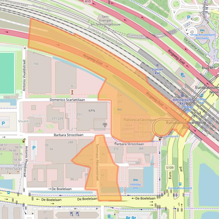 Kaart van postcodegebied 1083HM.