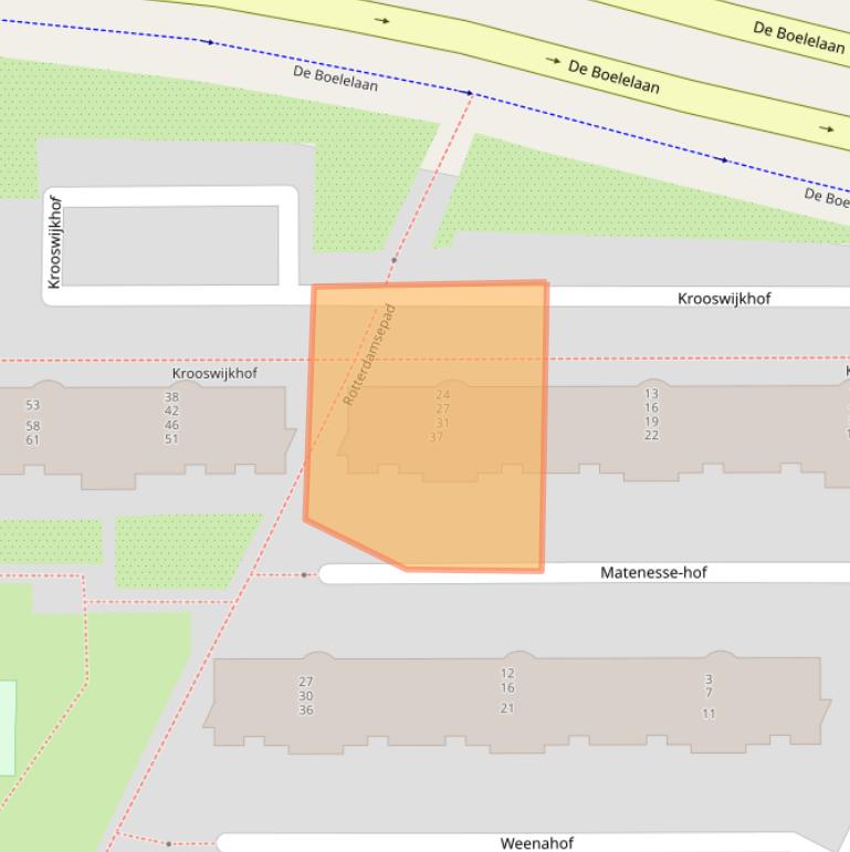 Kaart van postcodegebied 1083JB.