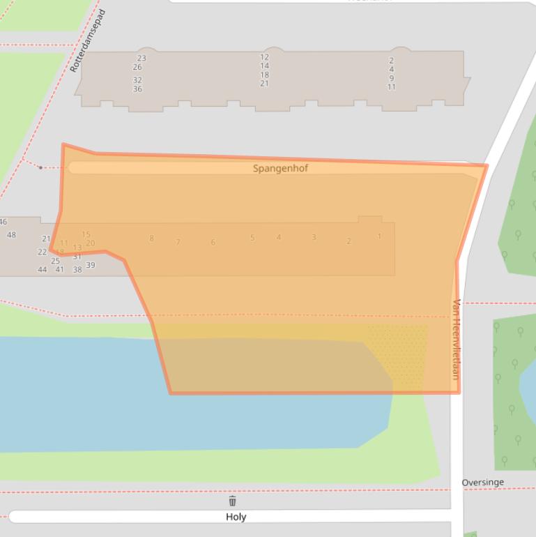 Kaart van postcodegebied 1083JH.