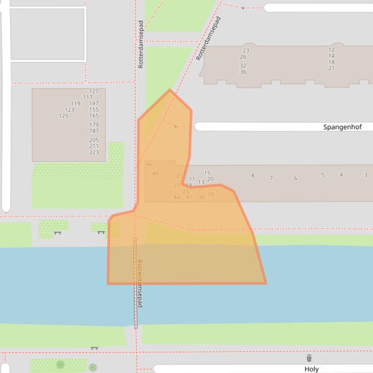 Kaart van postcodegebied 1083JJ.