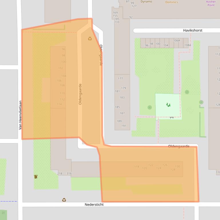 Kaart van postcodegebied 1083TL.