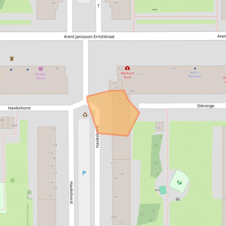 Kaart van postcodegebied 1083TR.