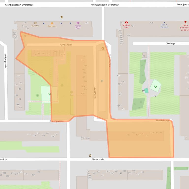 Kaart van postcodegebied 1083TW.