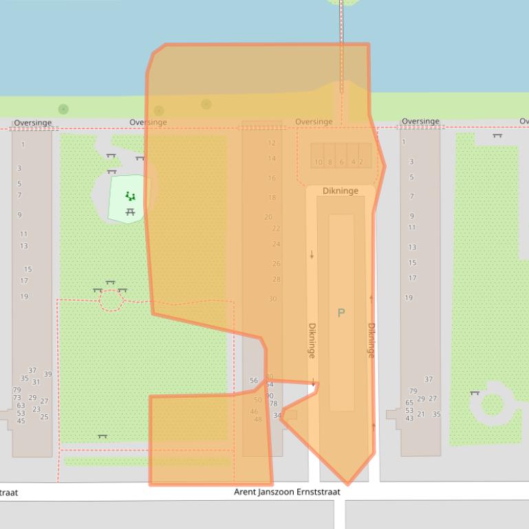 Kaart van postcodegebied 1083VD.