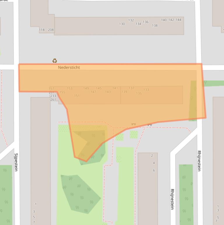 Kaart van postcodegebied 1083VR.