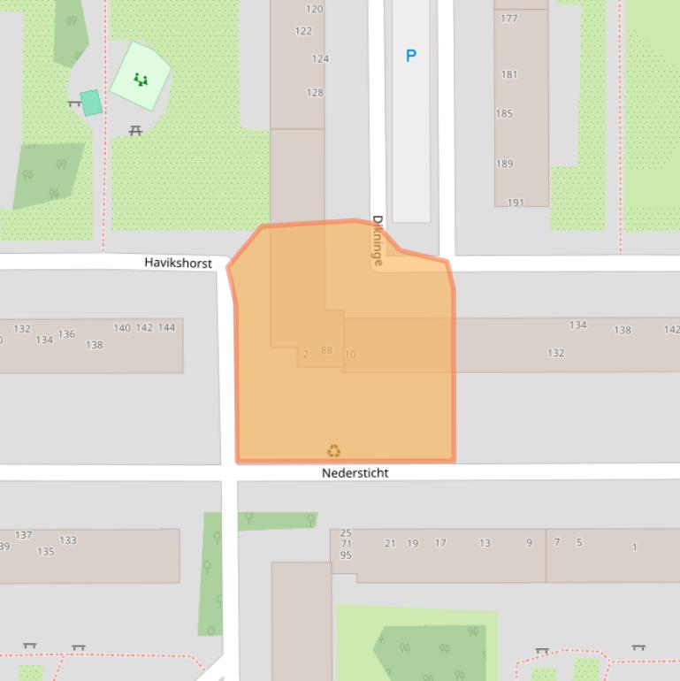 Kaart van postcodegebied 1083XD.