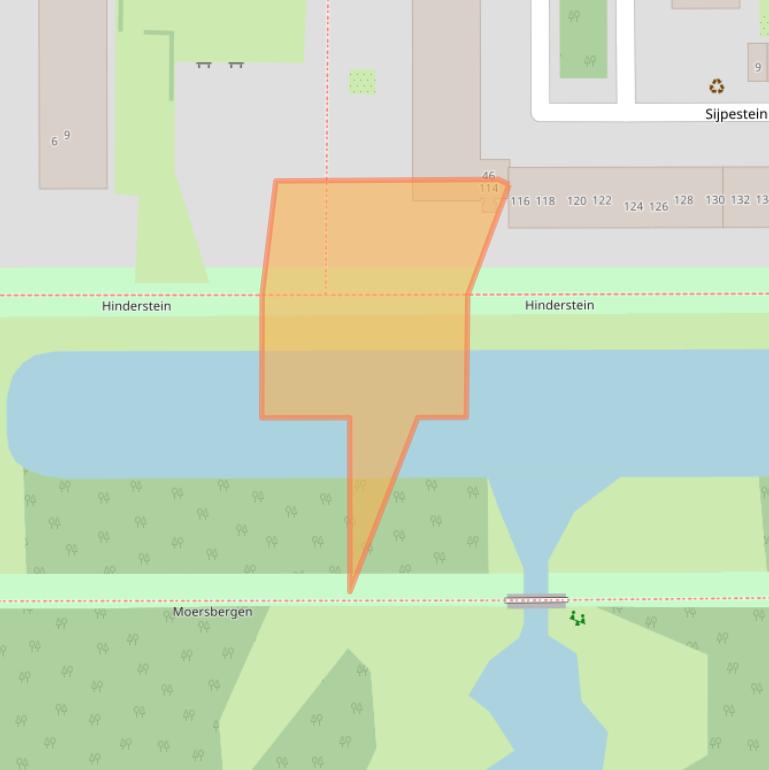 Kaart van postcodegebied 1083XK.