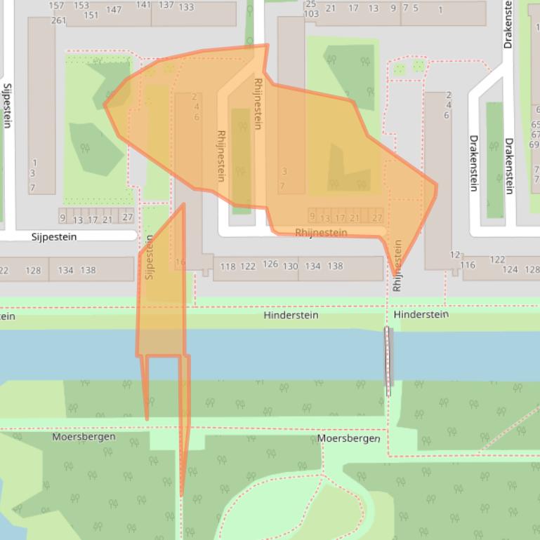 Kaart van postcodegebied 1083XM.
