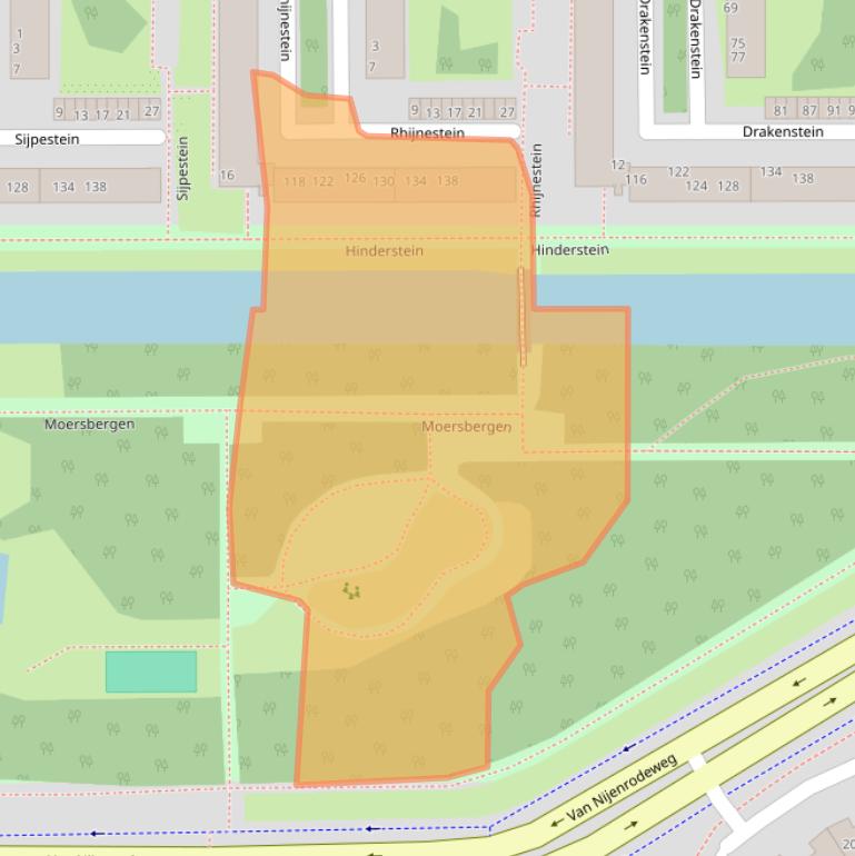 Kaart van postcodegebied 1083XR.