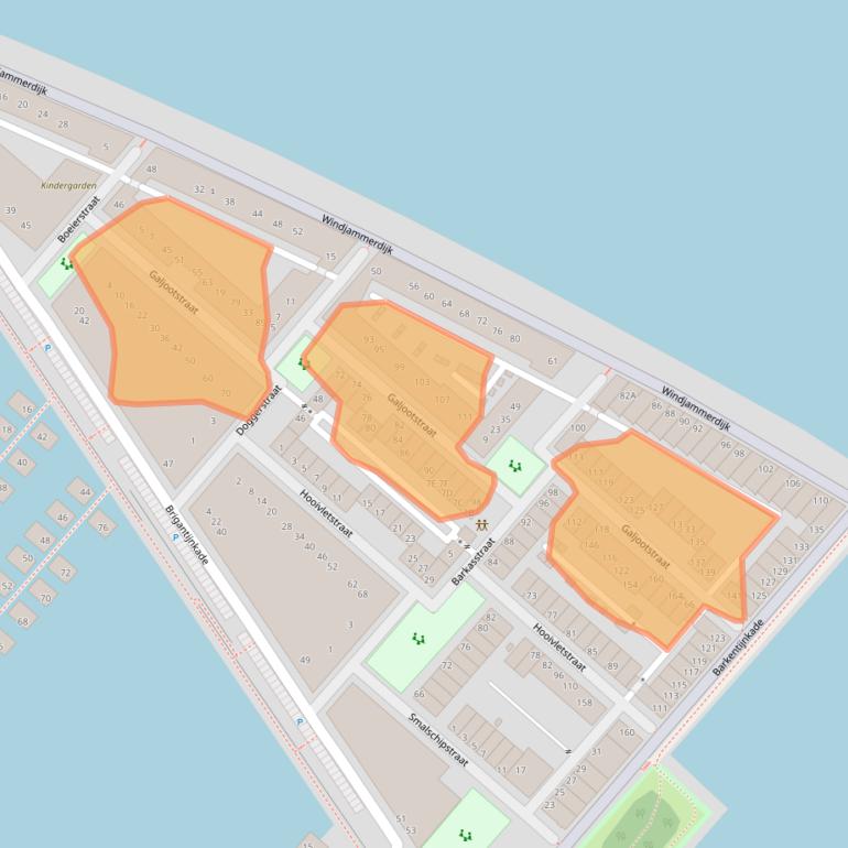 Kaart van postcodegebied 1086VE.