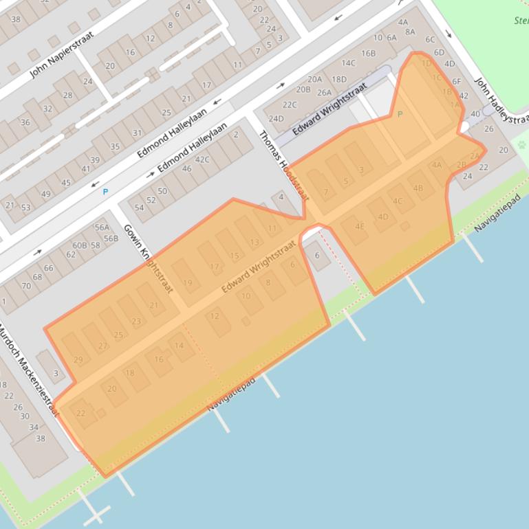 Kaart van postcodegebied 1086WC.