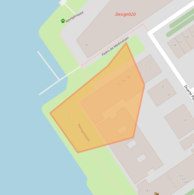 Kaart van postcodegebied 1086XR.