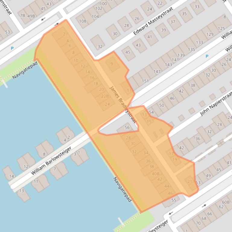 Kaart van postcodegebied 1086ZM.