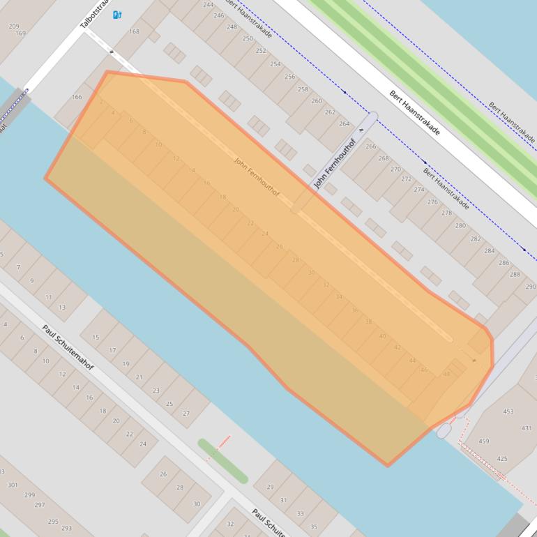 Kaart van postcodegebied 1087ED.