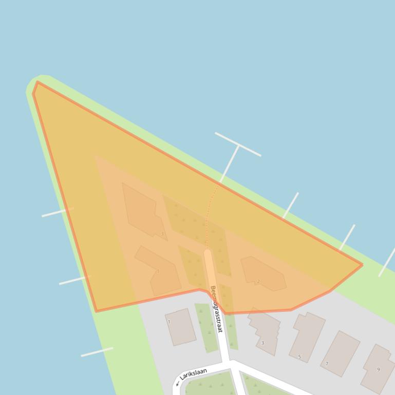 Kaart van postcodegebied 1087SB.