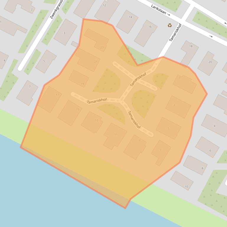 Kaart van postcodegebied 1087SH.